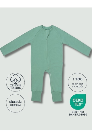 Zuppers Çocuk Patikli 1 Tog Uyku Tulumu - Mint Çok Renkli