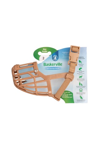 Baskerville Köpekler İçin Zehirli Yem Ağızlığı, Boyut 2, Köpekler Nefes Alabilir Ve İçebilir, Atıklara Göz At