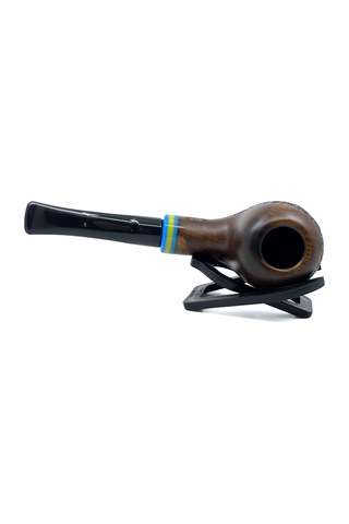 Dapper Bent Apple Briar Gül Kökü 9 Mm Filtreli El Yapımı Pipo - 3569
