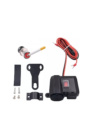 Motosiklet Usb Şarj Voltmetre Çakmaklık