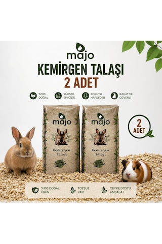 Majo Tavşan, Ginepig, Hamster Için Çam Talaşı 15 Litre 2 Adet