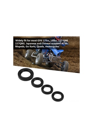 Padalink Yüksek Dayanımlı Kauçuk Motosiklet Yağ Mühür Seti 4 Adet - Gy6 125cc/150cc Ve Scooterlar İçin Oem 42395076 Yerine Geçici