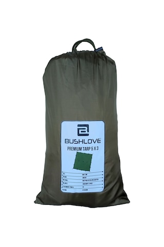 Bushlove Bushcraft Premium 4 Mevsim Tarp Tente 5m 3m Koyu Yeşil