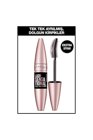 Maybelline New York Lash Sensational Yelpaze Etkili Maskara Ekstra Siyah + Garnier Micellar Makyaj Temizleme Suyu 100 ML