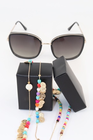 Gold Tuğralı Boncuklu Gözlük Ipi Kadın Gözlük Zinciri. Gözlük Ipi. Gözlük Ipi Askısı. Gözlük Zinciri Gold