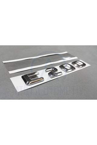 MERCEDES E SERİSİ W210 S210 1995-2003 E200 BAGAJ YAZISI KROM