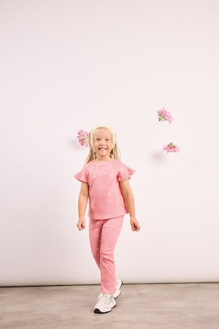 Defacto Çiçekli Fitilli 2li Mercan Takım Kız Bebek I0771a526aupn634 Pembe-pn634