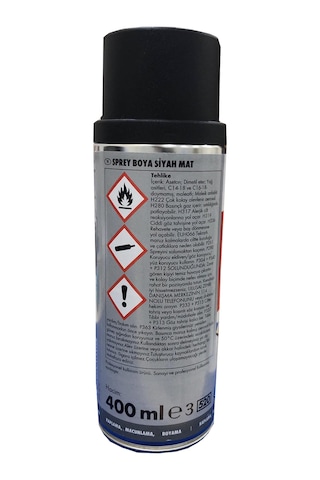 Würth Sprey Tampon Boyası Siyah Mat 400 Ml N11.780