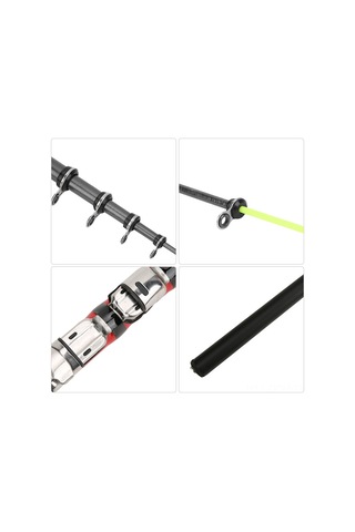 Qingmipy Kırmızı Karbon Ultra Hafif Uzak Atış Balıkçılık Kamışı 2.7m - Yumuşak Kuyruk, Dayanıklı Metal Halka, Ergonomik Anti-skaydı Kolluk, Portatif Kısa Boy Tasarım