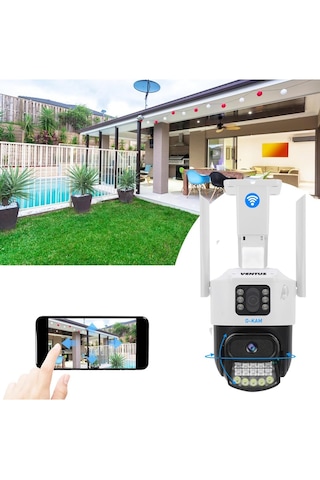 O-kam 6015 Dual Lens Wifi Uzaktan İzleme Sesli Akıllı Kamera