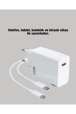 Mi Turbo 120w Akıllı Hızlı Şarj Cihazı Taşınabilir Dayanıklı 0