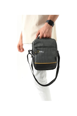 Erkek Postacı Çantası Elde Tutma 23 14 Cm Çapraz Askılı Omuz Çantası Mega Çanta Gri