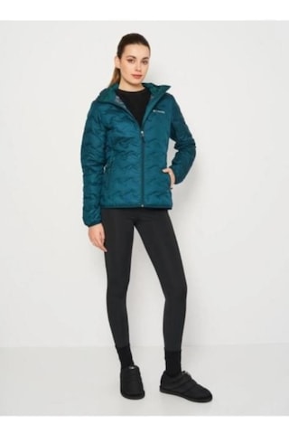 Columbia Wk0260-666 Delta Ridge Down Hooded Jacket Kadın Mont Turkuaz