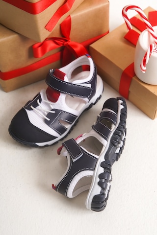 Çinçon Günlük Ortopedik Erkek Çocuk Sandalet Ayakkabı Lacivert