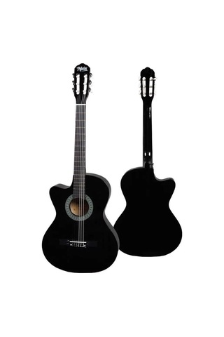Midex Cg-396bk Solak Klasik Gitar Siyah Renk Full Set Sap Ayarlı 4/4 Yetişkin Boy