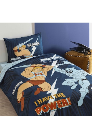 Taç Lisanslı He-man Pamuk Tek Kişilik Nevresim Takımı 000000001000052397 Çok Renkli