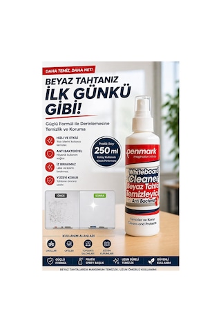 Beyaz Tahta Temizleyici Spreyi 250 Ml 1 Adet Penmark Tahta Spreyi Sınıf Okul Tahta Spreyi Beyaz Yazı Tahtası Spreyi Çok Renkli
