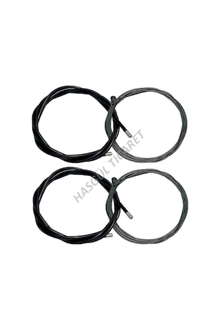 Hsgl Bisiklet Fren Siyah Dış Kablo ve Tel Set