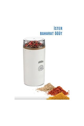 Sinbo Scm-2980 Elektrikli Kahve Çekirdeği Baharat Öğütücü Çok Renkli