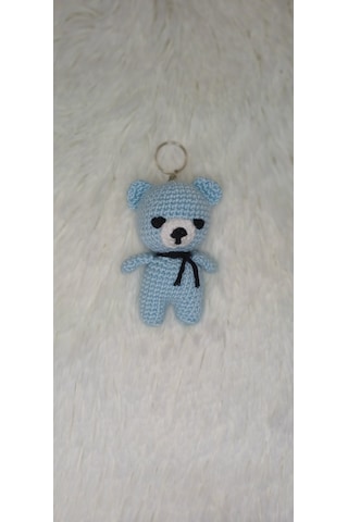 Amigurumi Ayıcık Anahtarlık Mavi