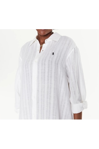 Polo Ralph Lauren Kadın Plaj Gömleği 21364379-wht Beyaz