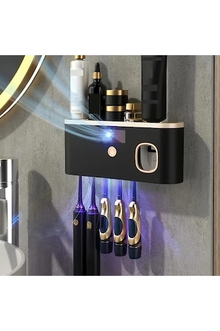 Fastbuy Challenger Akıllı Diş Fırçası Tutucu, Otomatik Macun Dağıtıcılı, Usb Şarjlı Beyaz, Uygun Her Kişi İçin Beyaz Beyaz