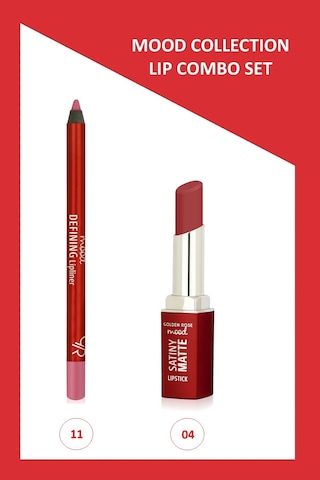 Mood Lip Combo Set - Defining Dudak Kalemi No:11 - Satiny Matte Ruj No:04