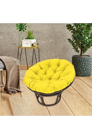 Flybuy Suntek Sundurması Sarı Sarı Sandalye Minderli İj Hamak Bosphorusboutique Bahçe 60cmx60cm Vc Sarı