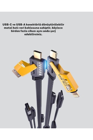Buğz Akıllı Telefon Tablet Laptop Uyumlu 65w Güçlü Veri Kablosu