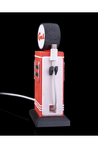 Pump It Up Kablo Tutucu Retro Benzin Pompası Tasarımı-175