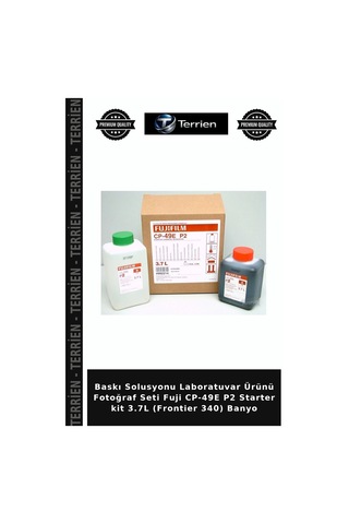 Baskı Solusyonu Laboratuvar Ürünü Fotoğraf Seti Fuji Cp-49e P2 Starter Kit 3.7l Frontier 340 Banyo