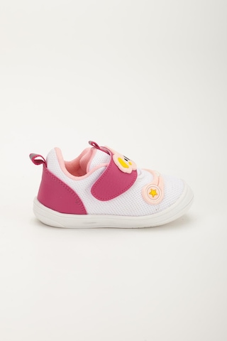 Şirinbebe Ortopedik Kız Bebek İlkadım Ayakkabı Fuşya Cırtlı Anorak-4055 Fuşya