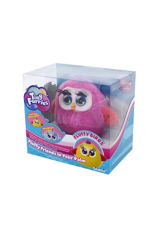 Tiny Furies Fluffy Birds - Koyu Pembe