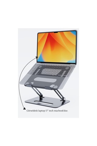 Lexroo Basic2 Aluminyum Ergonomik Ayarlanabiliir Macbook Uyumlu Notebook Standı 1