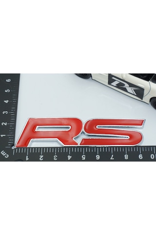 Dk Tuning Rs Kırmızı Metal Bagaj Yazı Logo Amblem Honda İle Uyuml