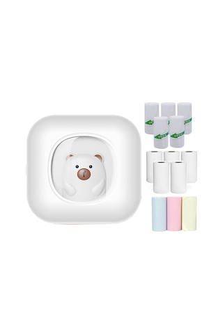Vkemall Öğrenciler İçin Bluetooth Bağlantılı X7 Mini Hata Yazıcısı - Termal Kağıt Ve Etiket Dahil