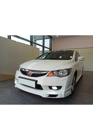 Honda Civic Fd6 Makyajlı Kasa Mugen Ön Ek Karlık Plastik Mat Siyah 2009 2010 2011