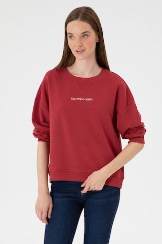 U.s. Polo Assn. Kadın Vişne Sweatshirt 50313562-vr223 Vişne