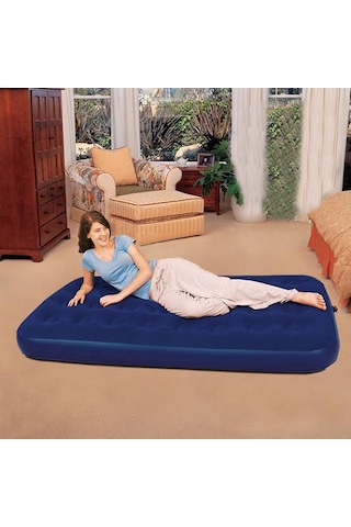 Şişme Geniş Tek Kişilik Yatak 188 x 99 CM 67001 Çok Renkli