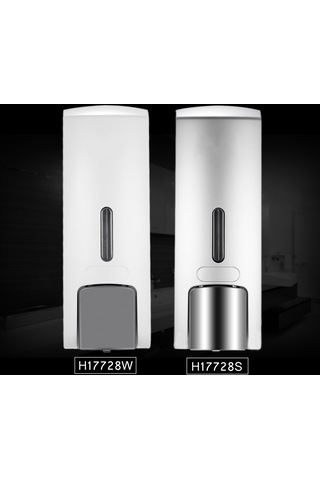 Chuangdıan Cd-1019 300ml Duvara Monte Tek Şişe Manuel Sabunluk Şampuan,beyaz Diğer