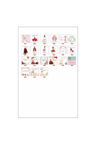 Kına Etiketi 3cm Gelin Hamamı Süs Etiketi Beyaz Sticker Kişiye Öz
