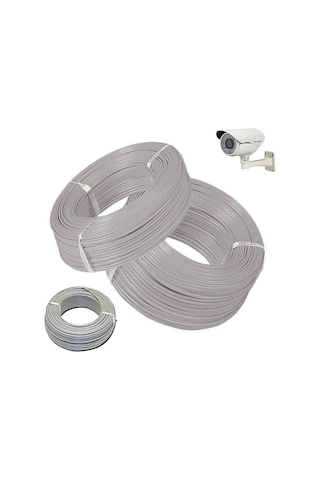 Güvenlik Kamerası CCTV Kablosu 0.50mm 2+1 100Mt