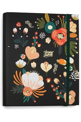 Retro Süresiz Planlayıcı Ajanda 17x24 Cm Siyah Siyah