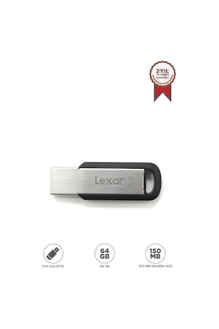 Delux Serisi Öğrenci Taşınabilir Çalışma Lexar Metal Usb 3.2 Gen1 Flash Bellek 150 Mb/s 64 Gb M400