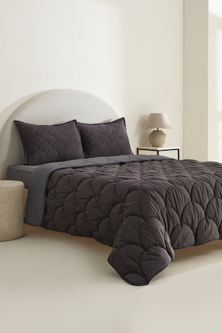 Karaca Home Cowrie Çift Kişiilk Luxury Comfort Set Antrasit