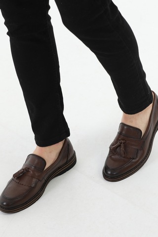 M.Karaca Hakiki Deri Ortopedik Taban  Erkek Ayakkabı Koyu Kahve