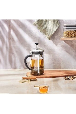 Porto 800ml French Press Metal - Siyah