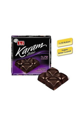 Eti Karam %70 Kakaolu Bitter Çikolata 6 x 60 G