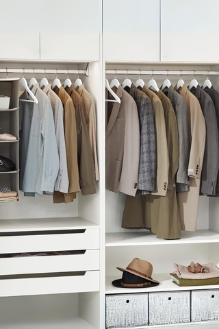 6 Lı Ahşap Görünümlü Askı Beyaz 44 Cm Beyaz