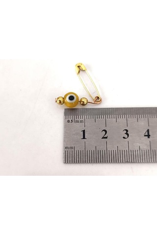 20 Adet 0.8 Mm Maşallahlık İğneli Cam Karışık Renkli Nazar Boncuğu